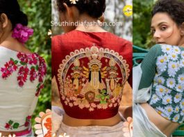 latest festive blouse designs by sayanti ghosh