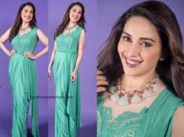 madhuri dixit saree gown