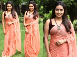 mahima nambiar linen saree suta