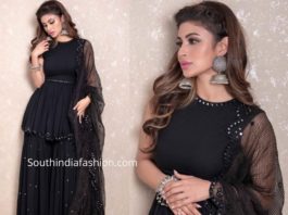 mouni roy black sharara suit