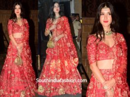 Shanaya Kapoor in Ethnic Wear for Diwali Party