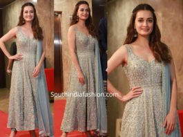 diya mirza in anita dongre salwar suit at ramesh taurani diwali party 2019