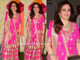 nita ambani pink lehenga at diwali party 2019 (1)