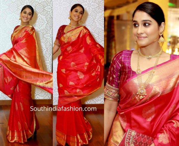 Regina Cassandra in RmKV Silks – South India Fashion