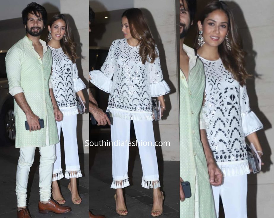 shahid kapoor and mira rajput at jacky bhagnani diwali party 2019