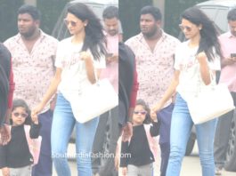 allu sneha and arha at airport
