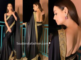 dia mirza black saree (1)