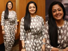 jyothika dhoti dress at thambi promotions (1)