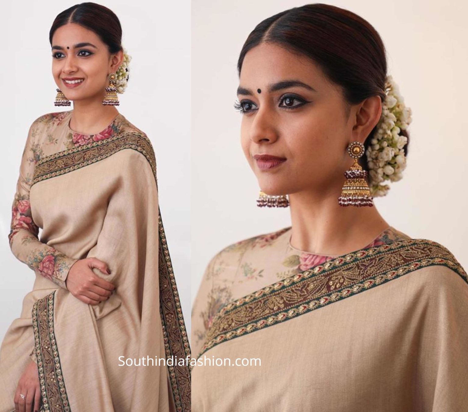 Keerthy Suresh In Sabyasachi At 66th National Film Awards