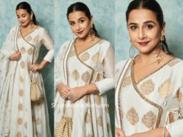 VIDYA BALAN IN MANISH MALHOTRA WHITE ANARKALI (2)