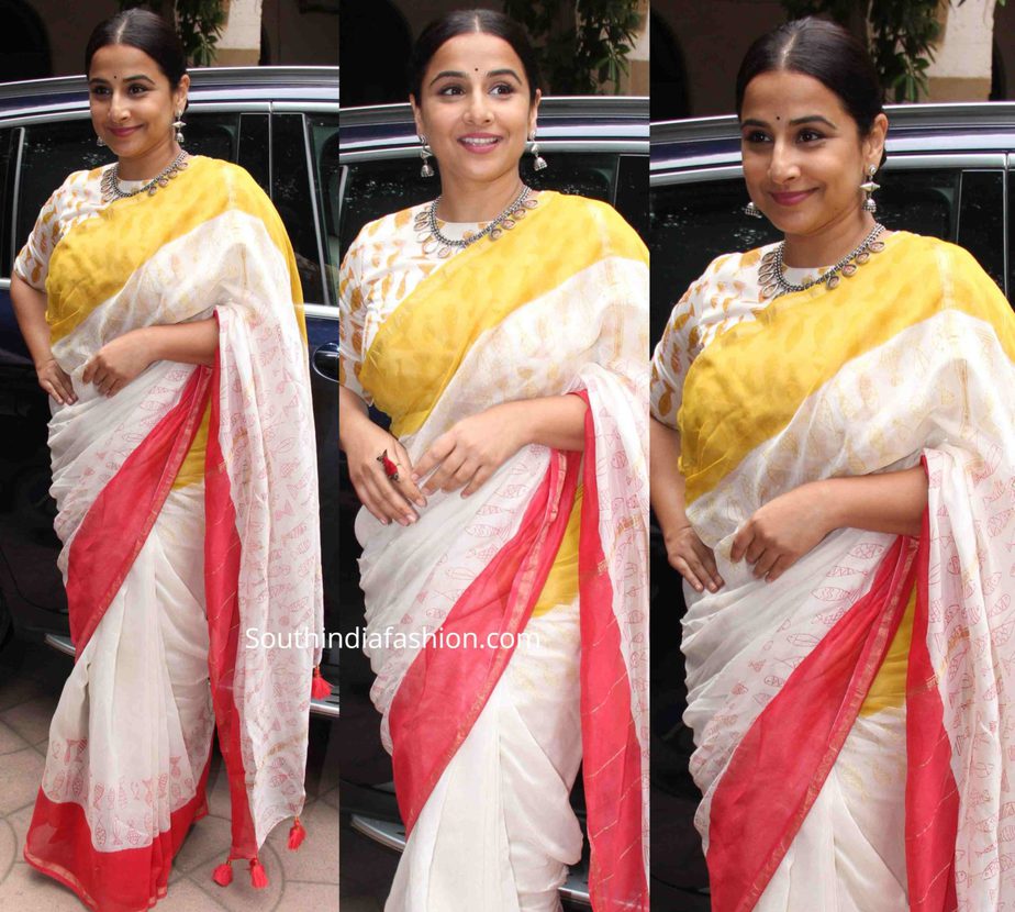 VIDYA BALAN IN WHITE SAREE