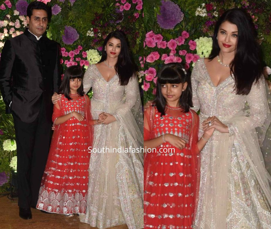 aishwarya and aaradhya at armaan jain wedding (2)