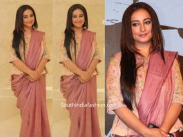 divya dutta saree with long blouse