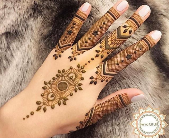 fingers henna design 2020