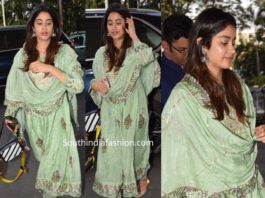 janhvi kapoor green salwar kameez