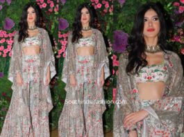 shanaya kapoor in anamika khanna dress at armaan jain wedding reception