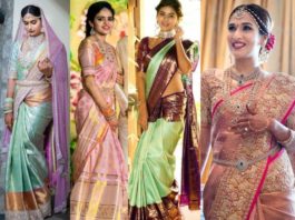 pastel color kanjivaram sarees for weddings