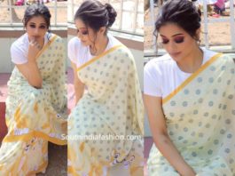 priyamani mickey mouse saree