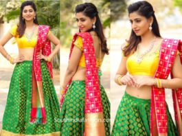 varshini sounderajan lehenga ugadi tv show