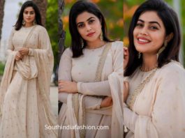 actress poorna shamna kasim white lehenga dhee juniors