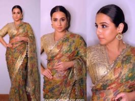 vidya balan kalamkari print saree (2)