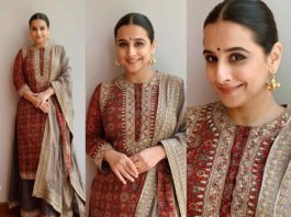 VIDYA BALAN PRINTED SHARARA SUIT