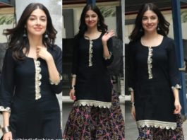 divya khosla kumar in black ethnic wear (1)