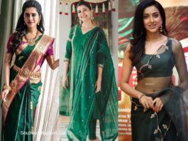 green color fashion trends south india