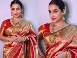 vidya balan kanjeevaram saree