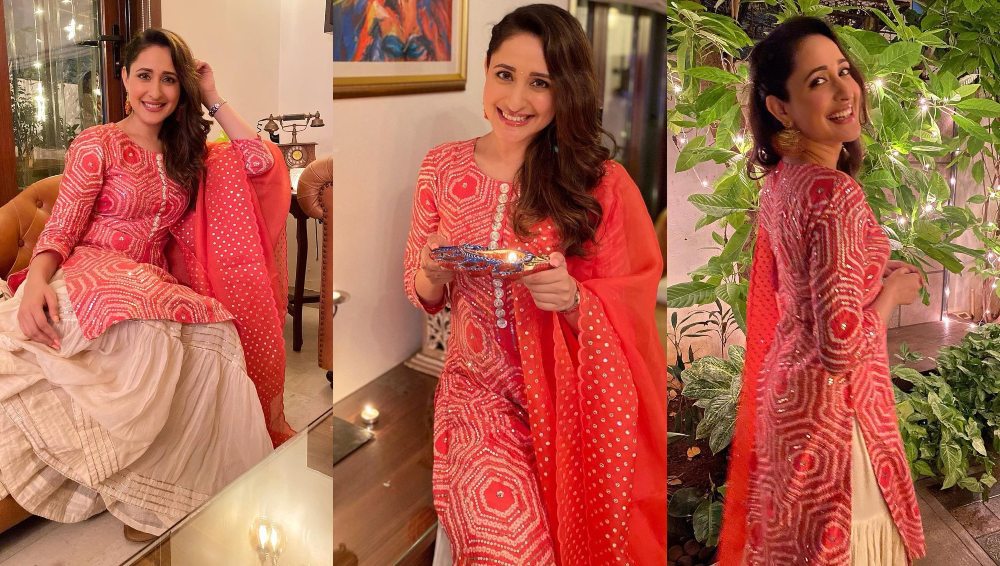 Pragya Jaiswal in sharara set for Diwali