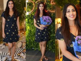 nivetha pethuraj at dil raju 50 birthday party