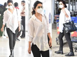 raashi khanna at hyderabad airport