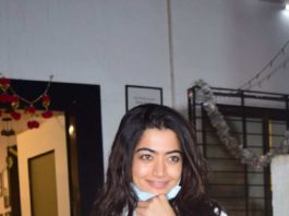 Rashmika Mandanna in white kurta set spotted outside director's office4