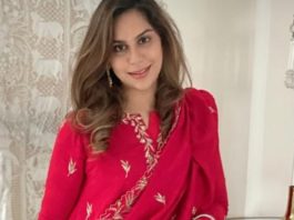 Upasana konidela in red suit by pratyusha garimella for sankranti3