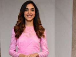 Ritu Varma in a baby pink dress for ninnila ninnila press meet1.2