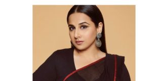 Vidya balan in a black nandidimps saree 1