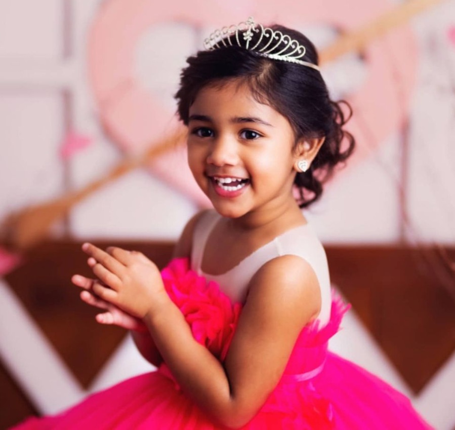 allu arha in princess dress for valentine's day