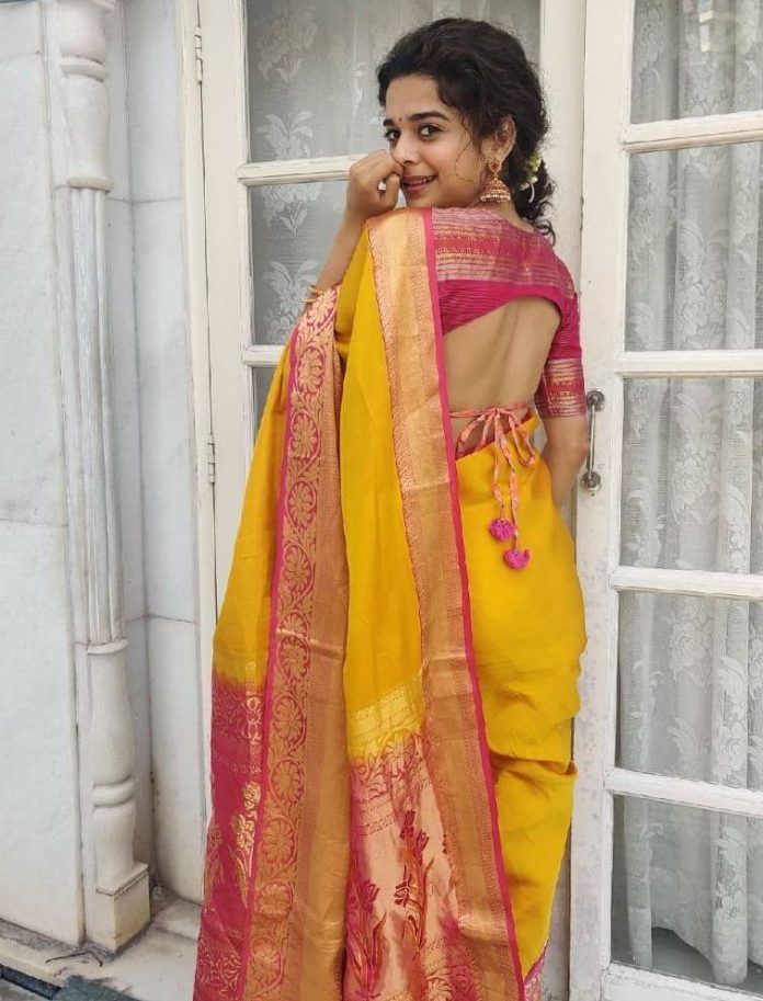 Mithila Palkar’s latest yellow silk saree look is ethnic goals!