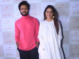 ritesh and genelia walk the red carpet in cuin