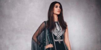 vaani kapoor in green anita dongre outfit