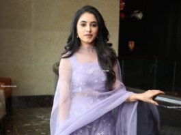 priyanka mohan in purple sharara set