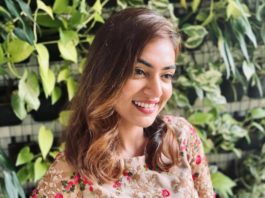 nazriya nazim in kashmirir floral lehenga