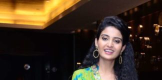 Ananya Nagalla in blue anarkali for vakeel saab promotions-1