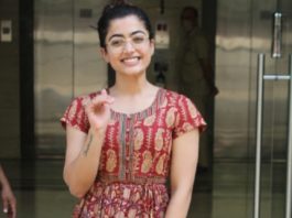 rashmika mandanna in indo-western look