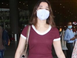 tamanna bahtia at the airport