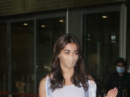 Pooja Hegde in Saltz and Sand coord set at airport-1