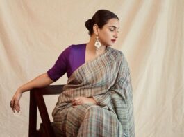 vidya balan in anavila saree