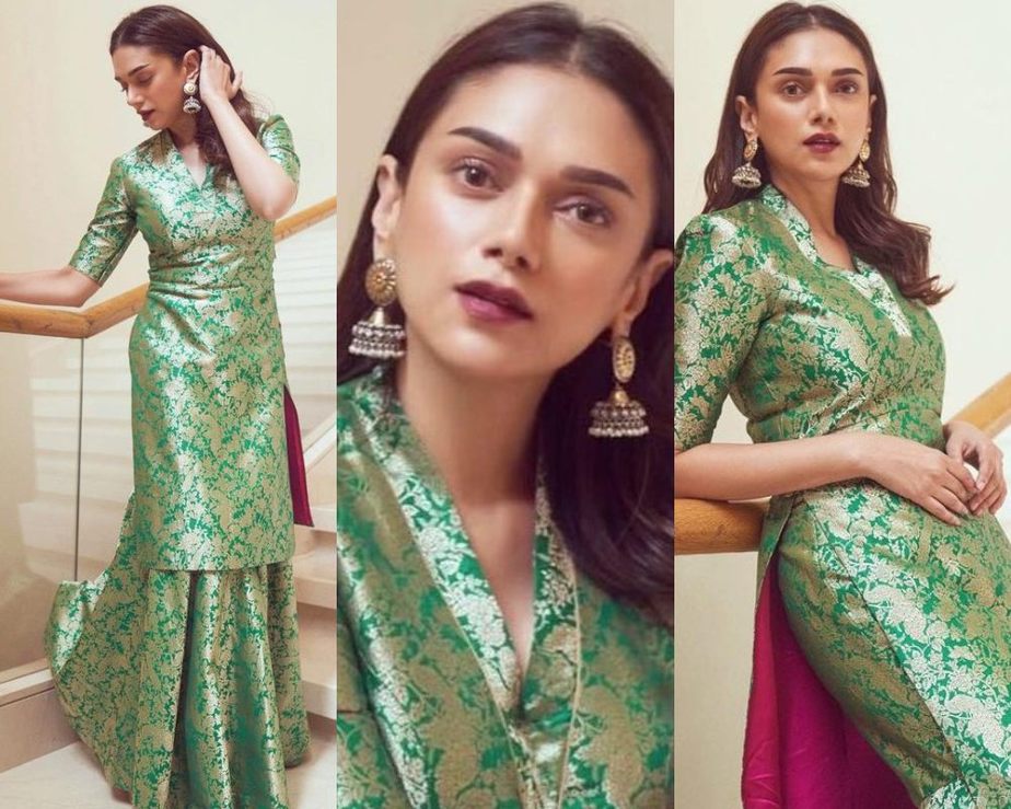 aditi rao hydari green dress All About Aditi Rao Hydari's Summer Glow Up