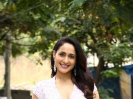 Pragya Jaiswal in a pink lehnga by asal for akhanda promotions-00