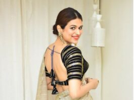 Shraddha Das in plush by aditi pandey for diwali'21-2